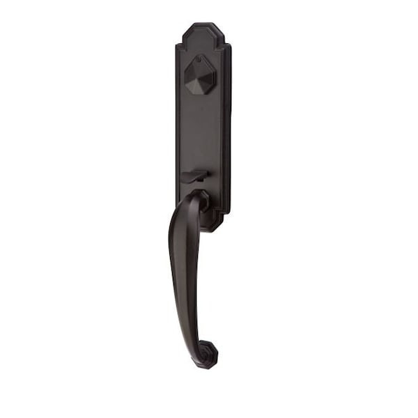 Emtek Flat Black Handleset F133331NAFBRH234 F133331NAFBRH234 - main